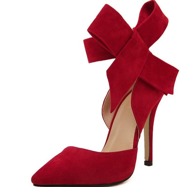Women Shoes Big Bow Tie