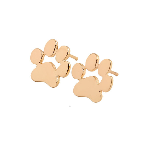 Pet Paw Print Stud Earrings