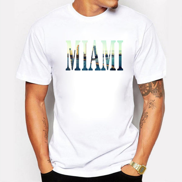 Men T-Shirt Miami Hot