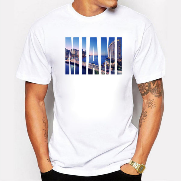 Men T-Shirt Miami Hot