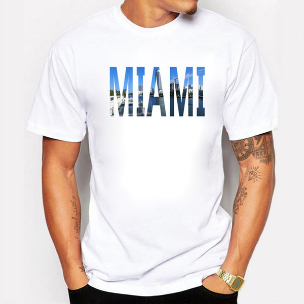 Men T-Shirt Miami Hot