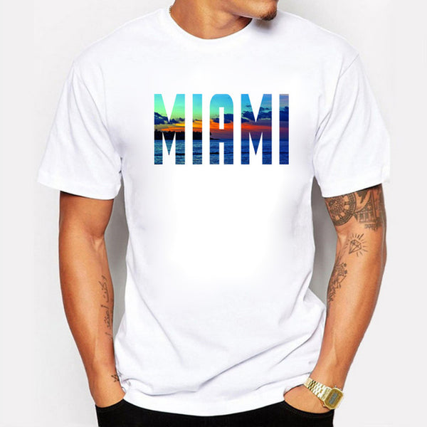 Men T-Shirt Miami Hot