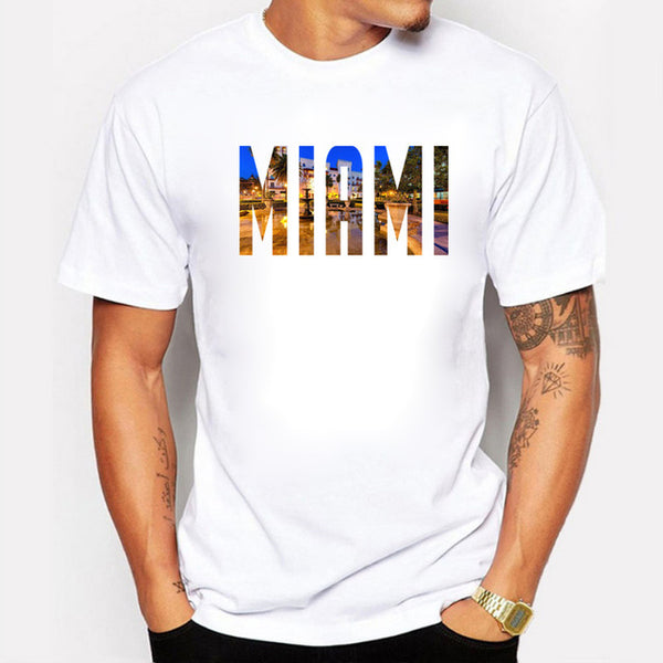 Men T-Shirt Miami Hot