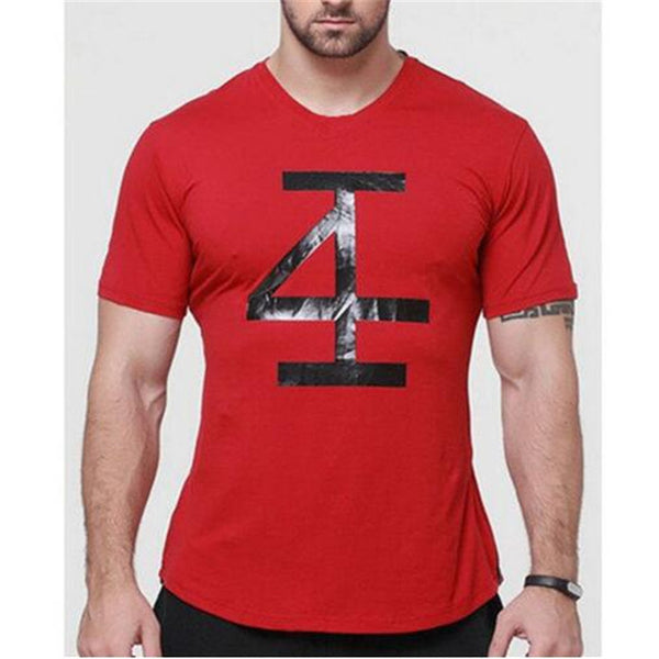 Men Shirt Fitness BodyBuilding