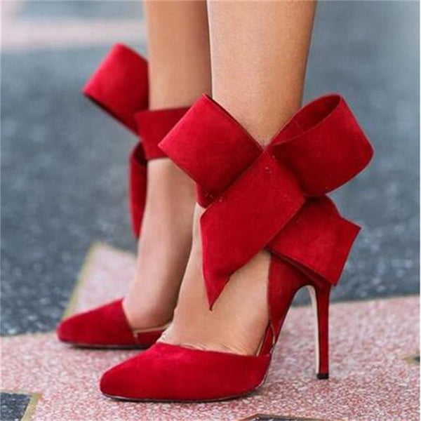 Women Shoes Big Bow Tie